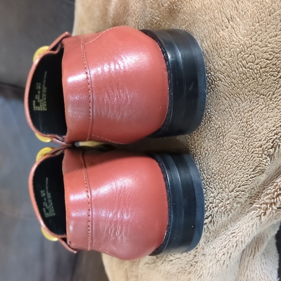 COACH Logo Jess Loafer Rust Women 6B Academia Preppy Slip On Leather Career - Picture 4 of 8